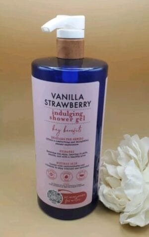 Pharm To Table - Vanilla Strawberry - Indulging Shower Gel w/ Aloe 32 oz - Image 3