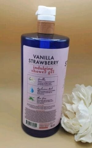 Pharm To Table - Vanilla Strawberry - Indulging Shower Gel w/ Aloe 32 oz - Image 4