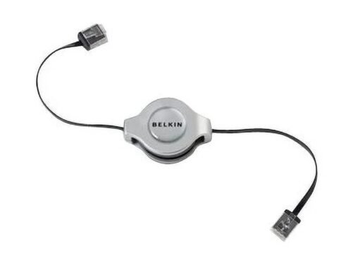 Belkin Retractable patch cable - 3.6 ft - silver