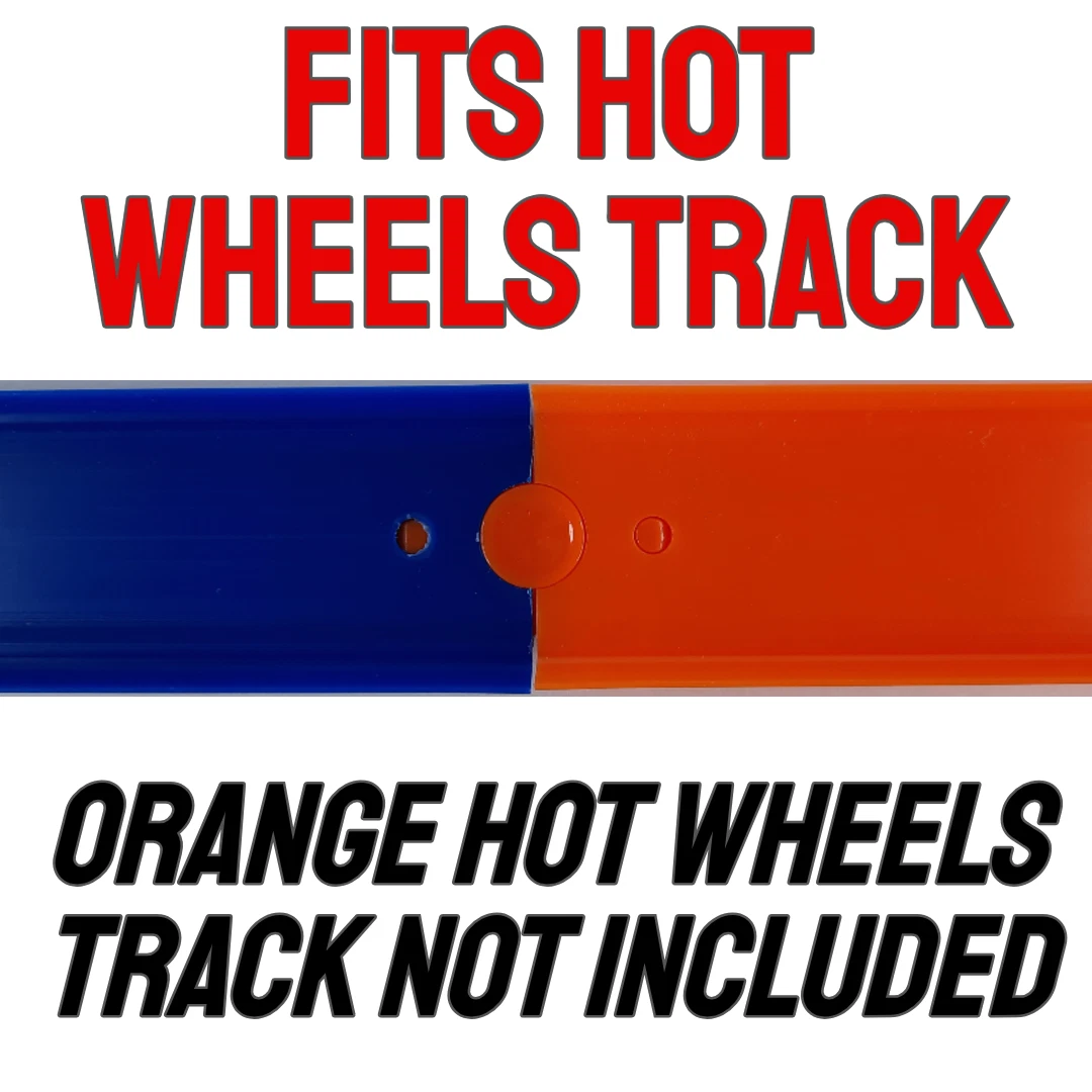 Turbo Hot Wheels Track Builders Set 1 Launcher 6 Connectors & 12 Feet Blue Track - Image 5