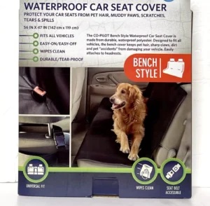 Precious Tails Co-Pilot Waterproof Pet Car Seat Bench Cover Dog 56 in x 47 in - Image 9