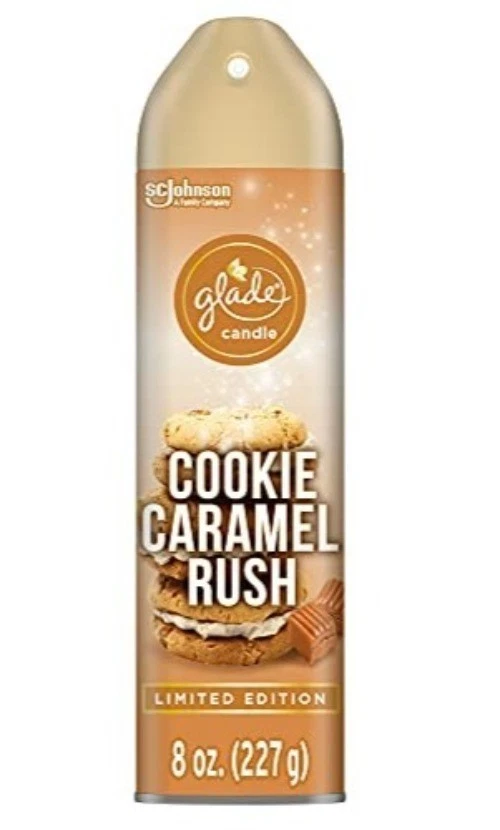 Glade Limited Edition Vanilla Cookie Caramel Rush Air Freshener Spray Holiday