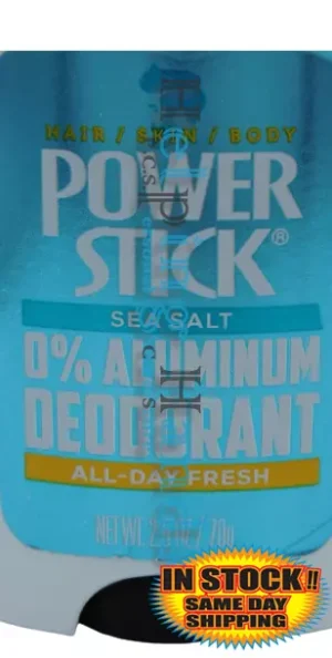 3 Power Stick SEA SALT Deodorant Aluminum Free All Day Odor Protection 2.5 Body - Image 3