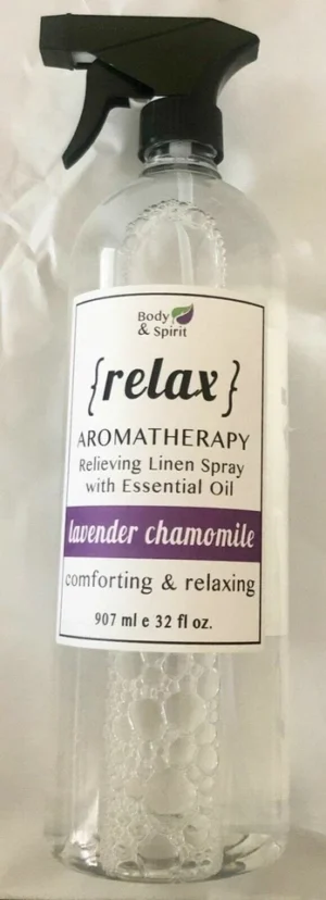 Large 32 oz Lavender & Chamomile Linen Spray W/ Essential Oil Aromatherapy Relax - Image 3