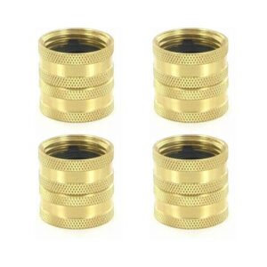 4 Pack - Aqualine Brass Hose Fitting 3/4 in. FHT | HPF7