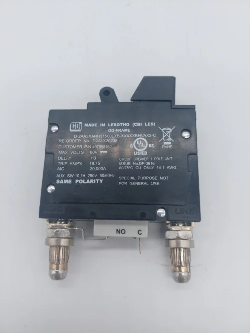 CBI Circuit Breaker D2ALX20238 407998160 D-2AA3XANH31500LXB DD-FRAME 15A