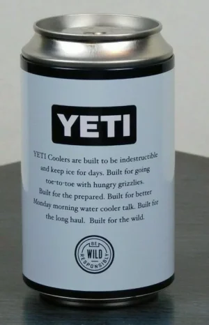 YETI Pop Top, Limited Edition, "Empty Can Contains 12oz Air" Storage Stash Can - Image 7