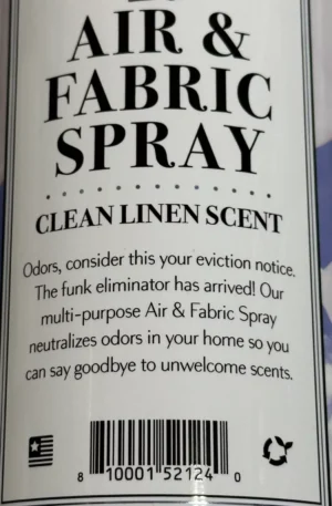 MAISON HOME CO Breath In The Bliss AIR FABRIC SPRAY Clean Linen Scent 32oz - Image 4