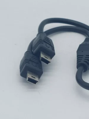 3 NEW Dual Y MINI USB Splitter Charge Cable Power up to Two MINI USB Devices 11" - Image 5