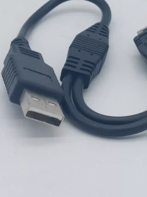 3 NEW Dual Y MINI USB Splitter Charge Cable Power up to Two MINI USB Devices 11" - Image 2