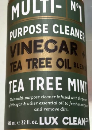 Lux Clean Vinegar & Tea Tree Mint No 1 Multi Purpose Spray Cleaner 32 fl oz - Image 2