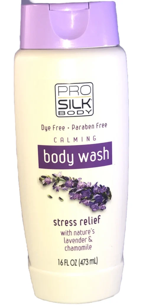Pro Silk. Stress Relief Deep Hydrating Body Wash. 16 oz Lavender Chamomile