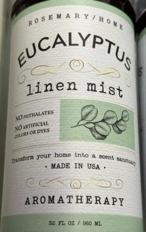ROSEMARY HOME Aromatherapy EUCALYPTUS ROOM LINEN MIST Fabric SPRAY 32oz - Image 2