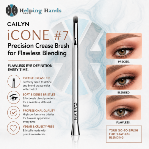 Cailyn iCONE #7 Precision Crease Brush for Flawless Blending