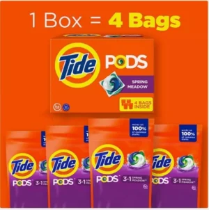 Tide PODS Liquid Laundry Detergent Pacs Spring Meadow (156 Count)