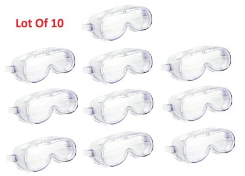 10 x Safety Goggles Anti Fog Splash Resistant Safety Goggles, Eye Protection
