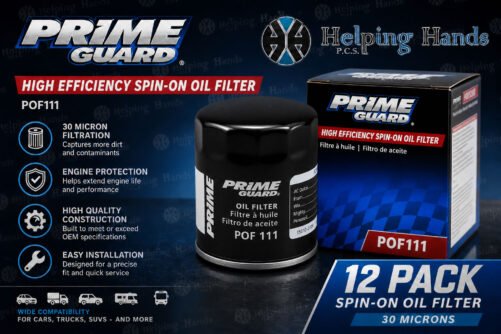 12 Prime Guard POF111 High Efficiency Heavy Duty Spin-On Oil Filter 30 Microns