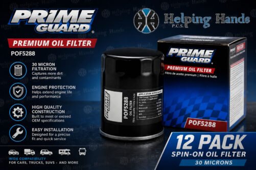 12 Pack Prime Guard POF5288 Spin-On Oil Filter 30 Microns