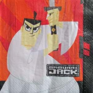 SEALED VINTAGE CARTOON NETWORK SAMURAI JACK PARTY NAPKINS - 16 PACK