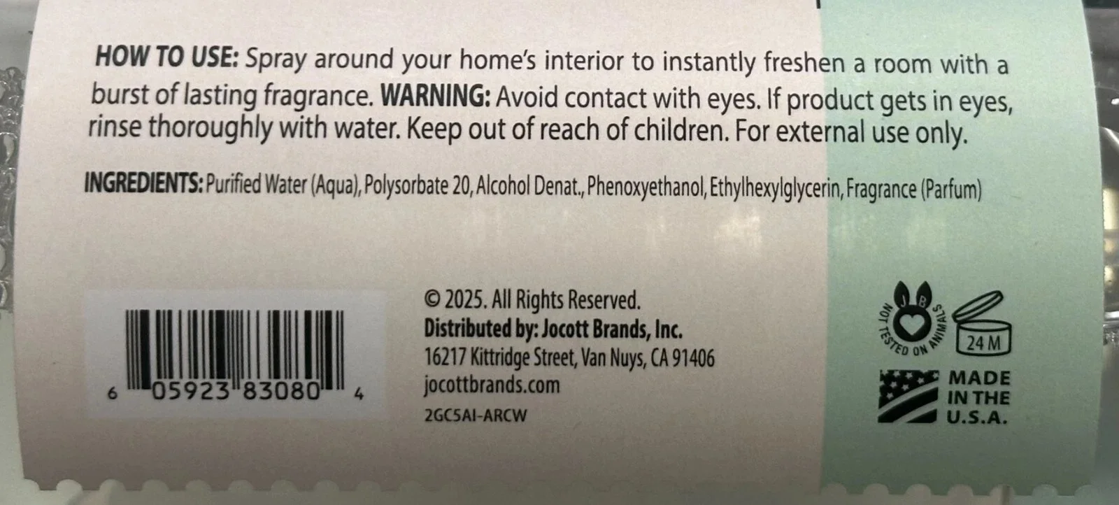 Room 1019 Portofino Room & Linen Spray Mist, 16oz / 473mL - Image 2