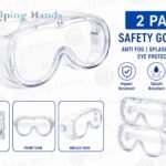 2 x Safety Goggles Anti Fog Splash Resistant Safety Goggles, Eye Protection