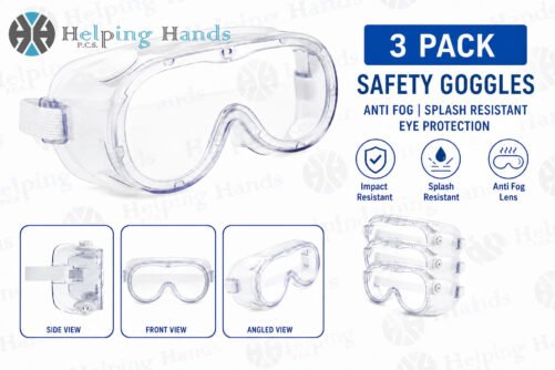 3 x Safety Goggles Anti Fog Splash Resistant Safety Goggles, Eye Protection