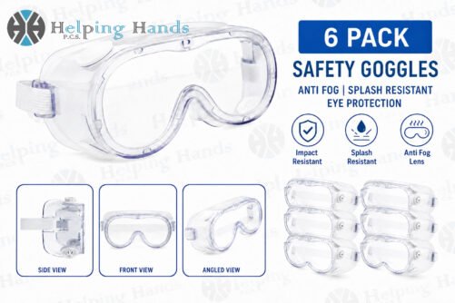 6 x Safety Goggles Anti Fog Splash Resistant Safety Goggles, Eye Protection