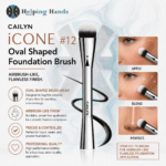 Cailyn iCONE #12 Oval Shaped Foundation Brush - Airbrush-Like, Flawless Finish