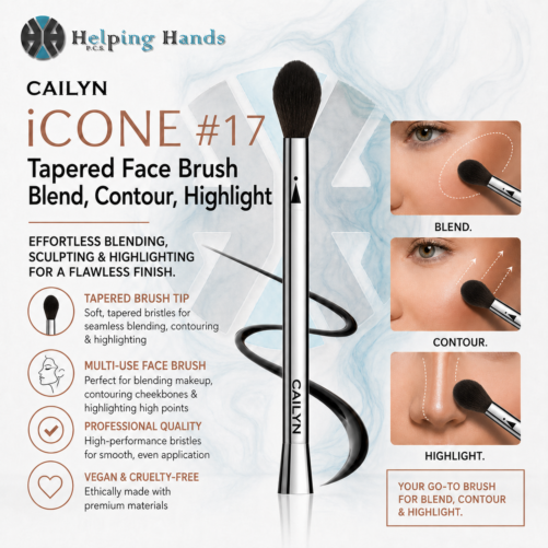 Cailyn iCONE #17 Tapered Point Face Brush - Bronze, Blend, Contour, Highlight
