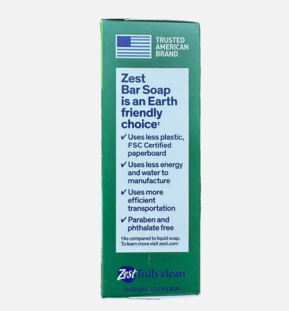 Zest Brut Deodorizer Classically Scented Moisture Bar Soap 7.05 oz 5 Bars Total Men’s - Image 2