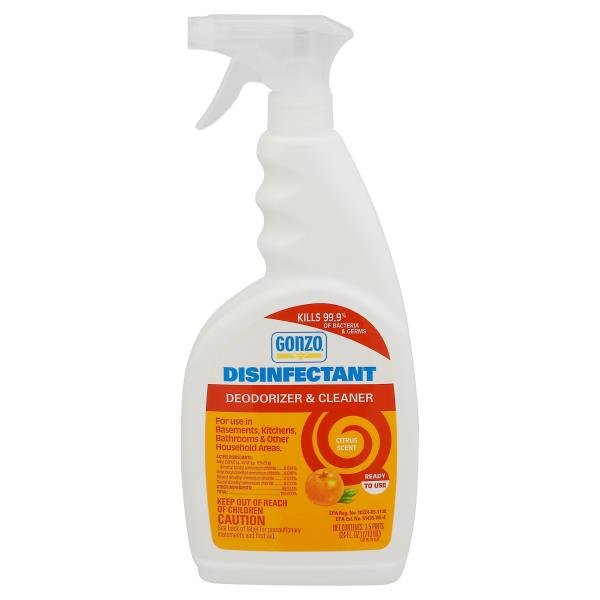 4 Gonzo CITRUS Disinfectant Deodorizer Multipurpose Cleaner 24 fl oz - Image 2