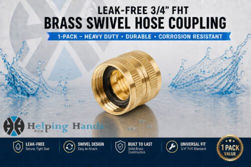 Pack ProLine Heavy Duty Leak-Free 3/4 FHT Brass Swivel Female Hose Adapter Coupling