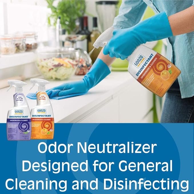 4 Gonzo CITRUS Disinfectant Deodorizer Multipurpose Cleaner 24 fl oz - Image 5