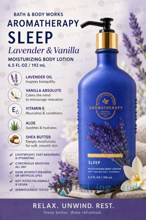 Bath & Body Works Aromatherapy Sleep Lavender & Vanilla Body Lotion, 6.5 fl oz