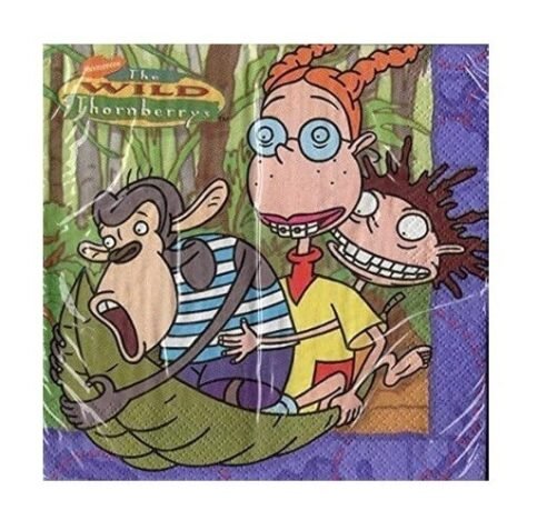 SEALED VINTAGE NICKELODEON WILD THORNBERRYS PARTY NAPKINS - 16 PACK