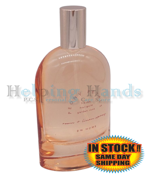 DW Home Glass PEONY PETALS Long Lasting Scented Room & Linen Spray 3.4oz