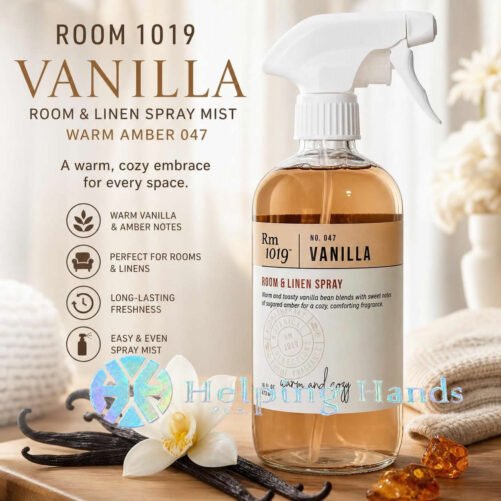 ROOM 1019 Room & Linen Spray Mist Air Freshener Warm Amber 047 - VANILLA