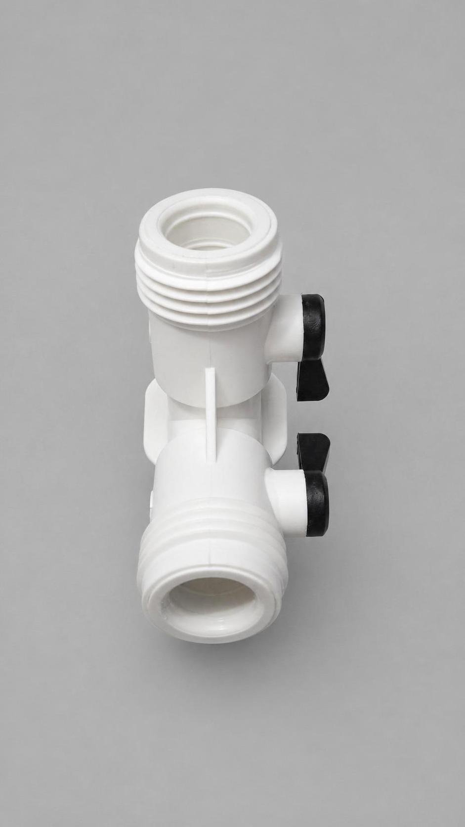 20 Heavy Duty White Y Garden Hose Connector Splitter 2-Way Connector Water Valve - Image 3
