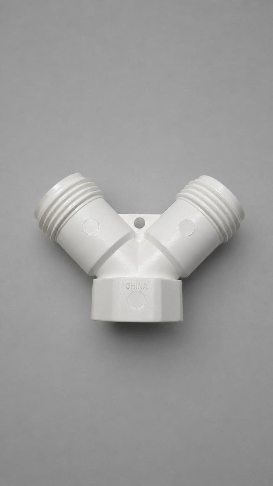 20 Heavy Duty White Y Garden Hose Connector Splitter 2-Way Connector Water Valve - Image 5