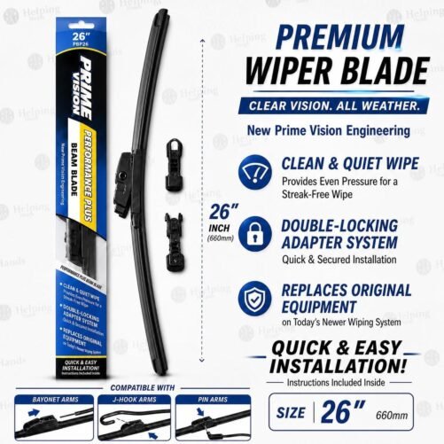 Performance Plus All Weather Wiper Beam Blade - J-Hook Bayonet Pin U1 - 26 Inch