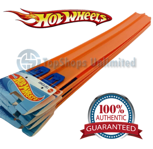 Hot Wheels Track Builder 24” Pieces Lot Of (10) Orange Track 20’ Connectors NEW