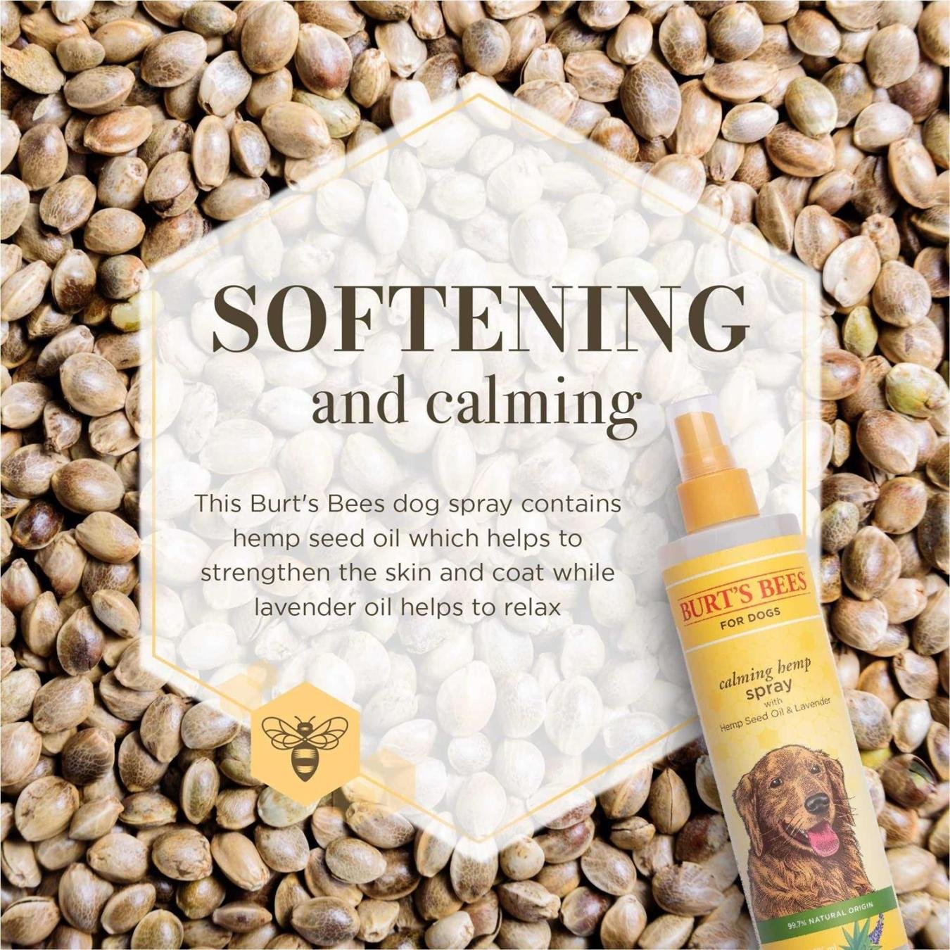 Burt's Bees Pets Natural Calming Spray for Dogs Seed Oil and Lavender 10oz - Image 2