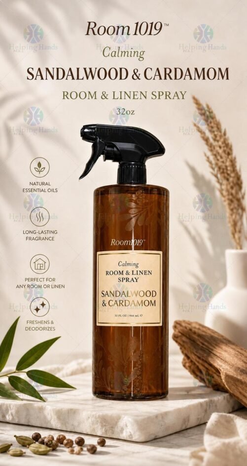 Large Room 1019 Calming Sandalwood & Cardamom Room Linen Spray 32oz