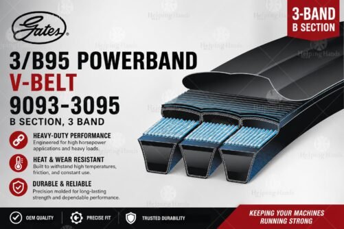 Gates 3/B95 PowerBand V-Belt 9093-3095 - B Section, 3 Band