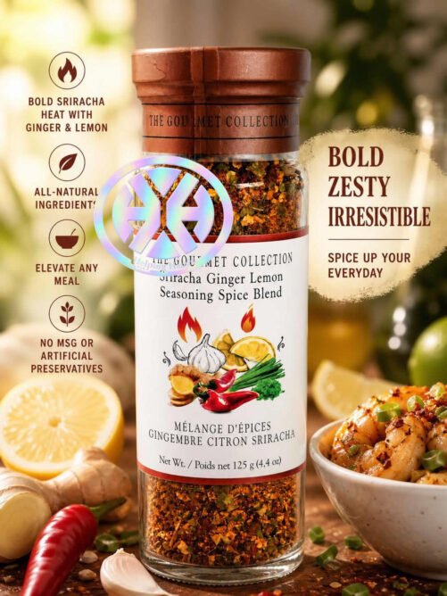 The Gourmet Collection Sriracha Ginger Lemon Seasoning Spice Blend 4.4 oz