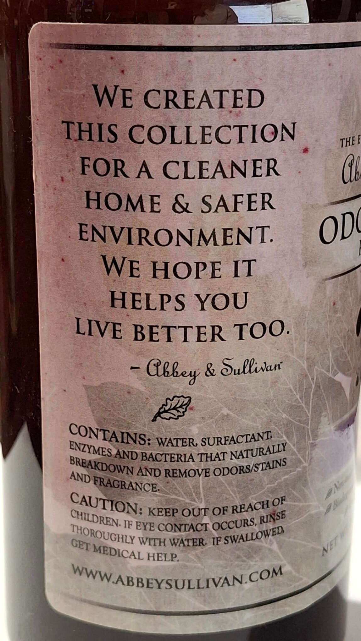 Abbey & Sullivan “Lavender” Scent Odor & Spot Remover Spray 16 oz - Image 4