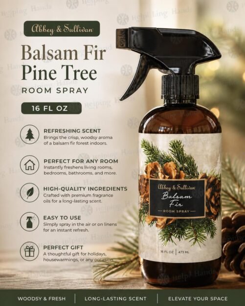 Abbey Sullivan Balsam Fir Pine Tree Room Spray 16 fl oz