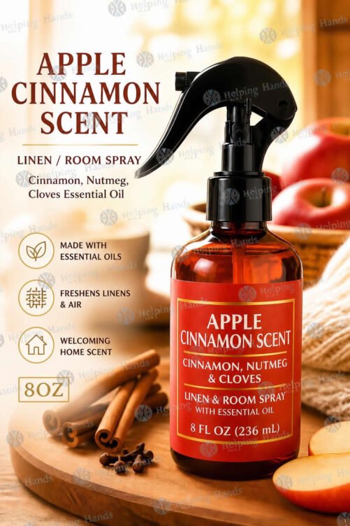 Apple Cinnamon Scent Linen And Room Spray Cinnamon, Nutmeg, Cloves 8oz