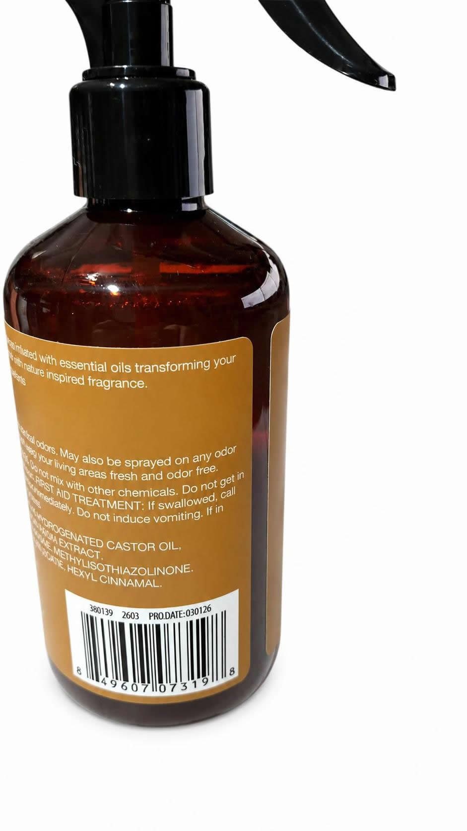 Brown Vanilla Sugar Scent Linen/Room Spray Sweet Vanilla Molasses Essential Oil 8oz - Image 3