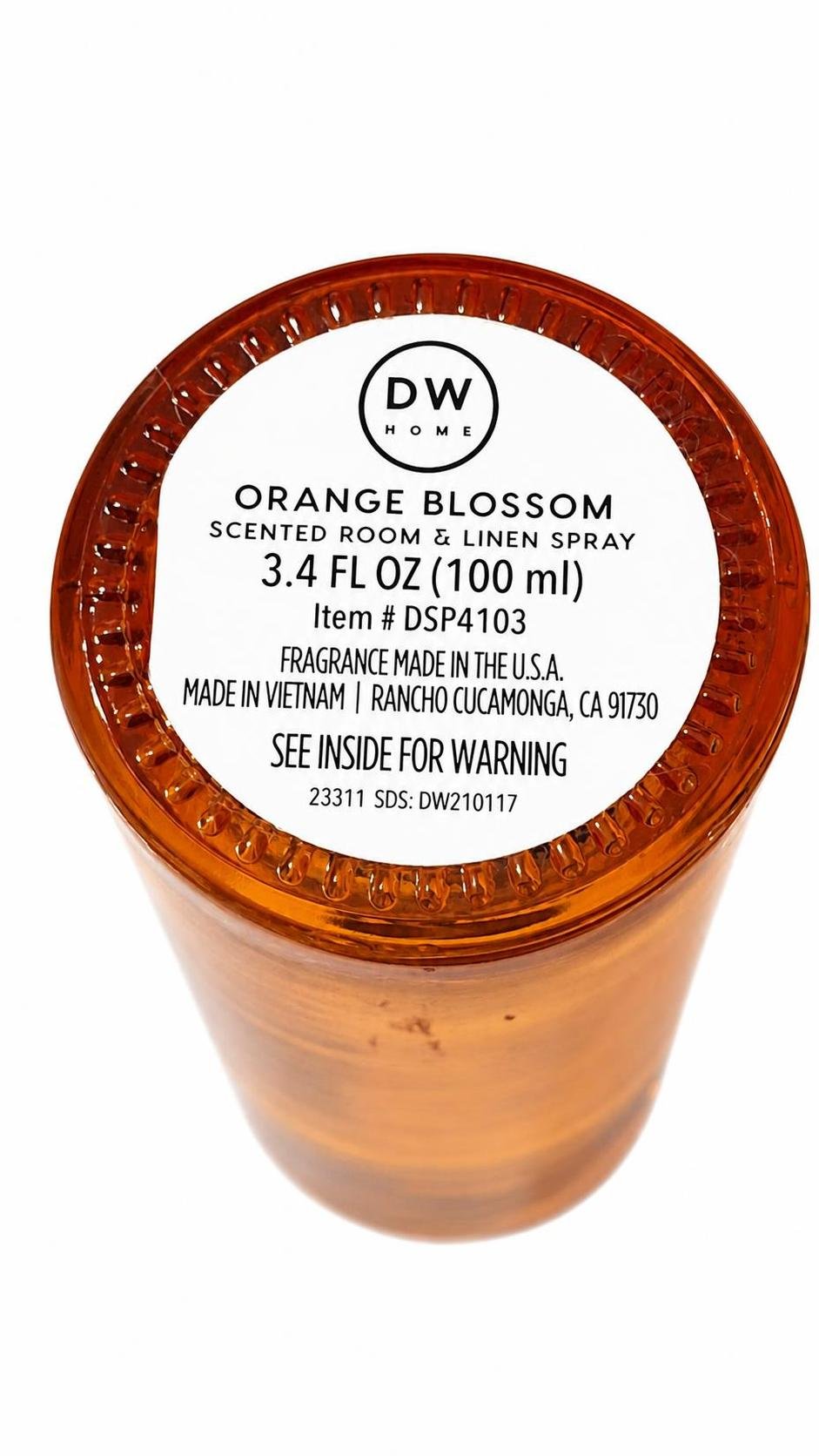 DW Home Long Lasting Orange Blossom Room And Linen Spray 3.4 oz - Image 4